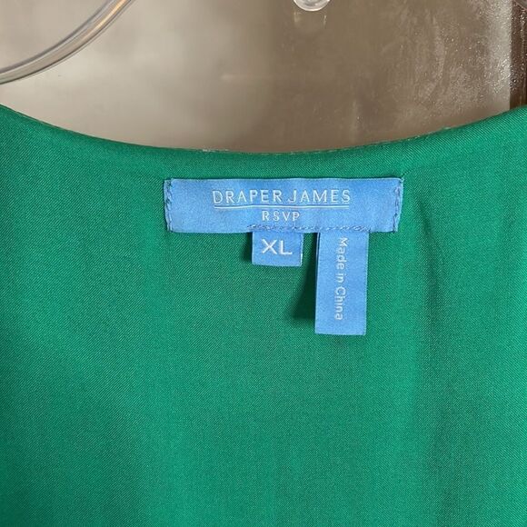 Draper James RSVP Mint Green Floral Wrap Lined Dress Size XL in EUC - Picture 4 of 6